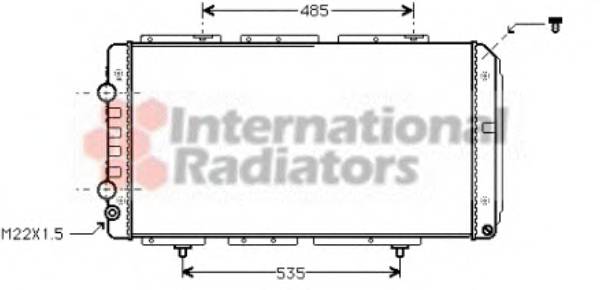 VAN WEZEL 40002150 Радіатор, охолодження двиг