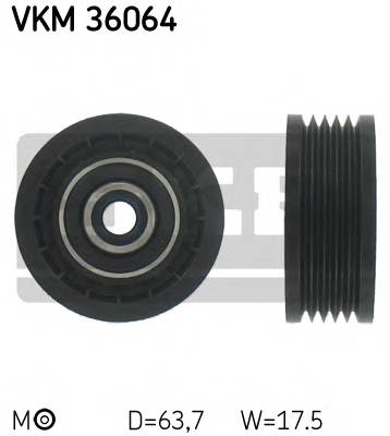 SKF VKM 36064 Натяжной ролик, поликлинов... SKF VKM 36064 Натяжной ролик, поликлинов...