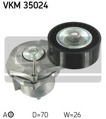 SKF VKM 35024 Натяжной ролик, поликлинов