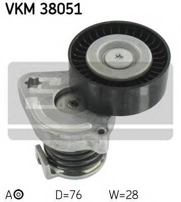 SKF VKM 38051 Натяжной ролик, поликлинов