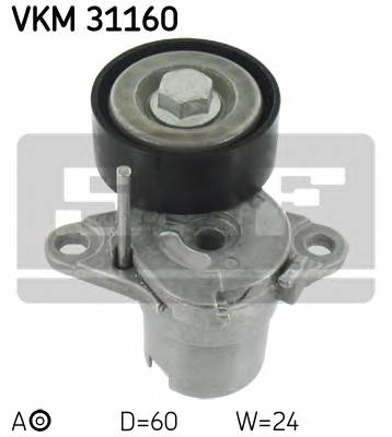 SKF VKM 31160 Натяжной ролик, поликлинов