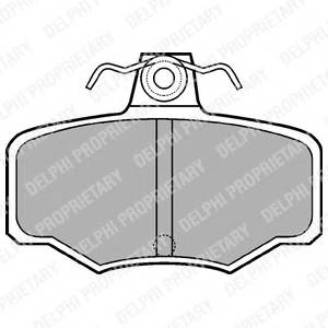 DELPHI LP617 Комплект тормозных колодок