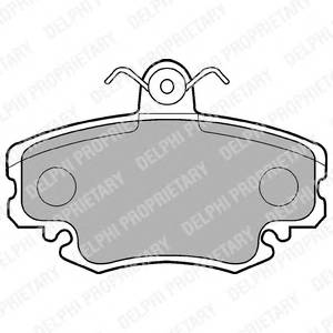 DELPHI LP885 Комплект тормозных колодок