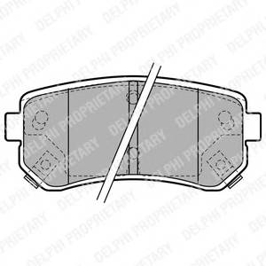 DELPHI LP1952 Комплект тормозных колодок