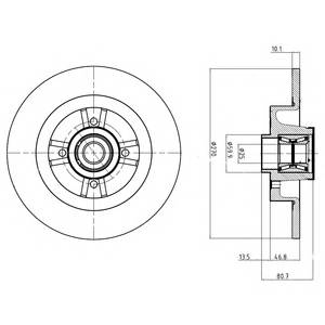 DELPHI BG9032RS Тормозной диск DELPHI BG9032RS Тормозной диск