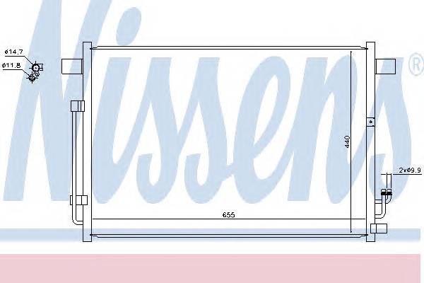 NISSENS 940403 Конденсатор, кондиционер NISSENS 940403 Конденсатор, кондиционер