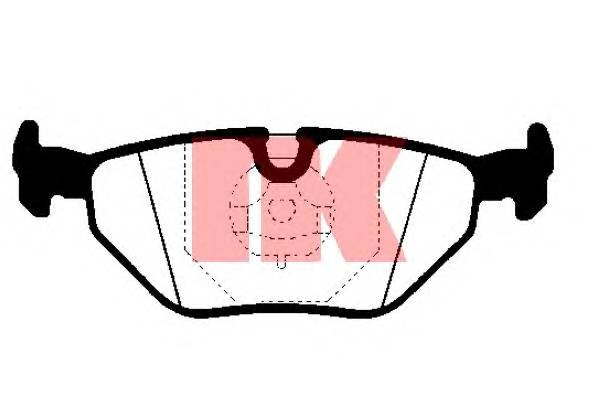 NK 221507 Комплект тормозных колодок