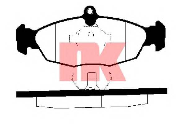 NK 223609 Комплект тормозных колодок