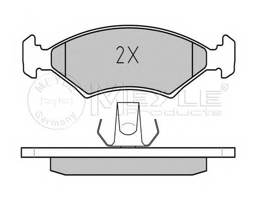MEYLE 025 207 5318 Комплект тормозных колодок