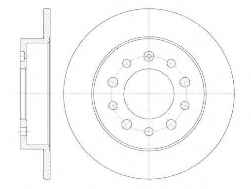 ROADHOUSE 676200 Гальмiвний диск