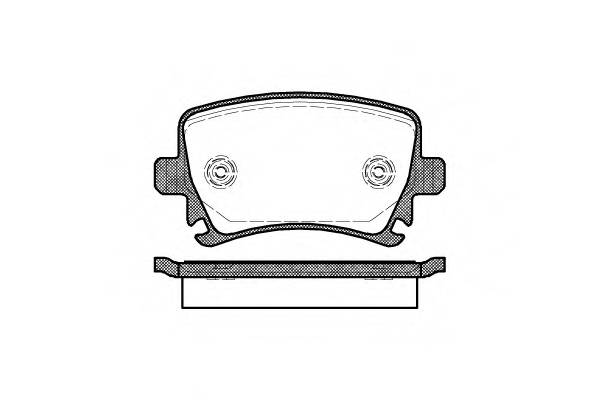 REMSA 1031.00 Комплект тормозных колодок