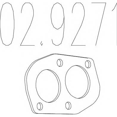 MTS 02.9271 Прокладка, труба выхлопног