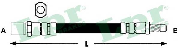 LPR 6T46313 Тормозной шланг