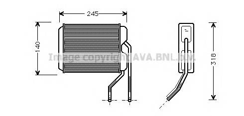 AVA QUALITY COOLING DWA6026 Теплообменник, отопление с