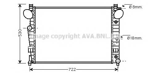 AVA QUALITY COOLING MSA2308 Радиатор, охлаждение двига... AVA QUALITY COOLING MSA2308 Радиатор, охлаждение двига...