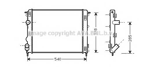 AVA QUALITY COOLING RTA2269 Радиатор, охлаждение двига...