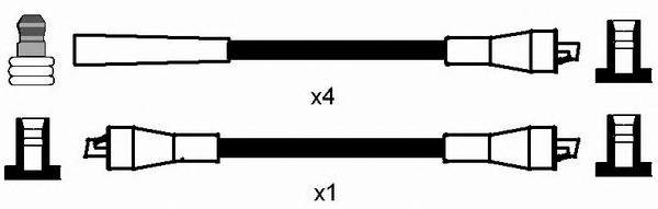NGK 7104 Комплект проводов зажигани