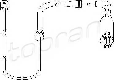 TOPRAN 500 659 Датчик, знос гальмівних кол...