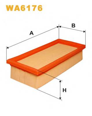 WIX FILTERS WA6176 Воздушный фильтр WIX FILTERS WA6176 Воздушный фильтр