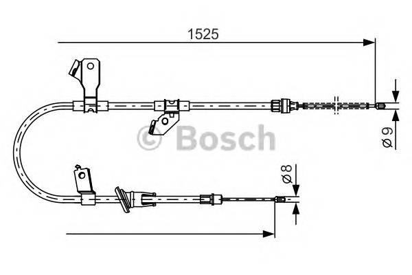 BOSCH 1 987 482 247 Трос, стояночная тормозная 