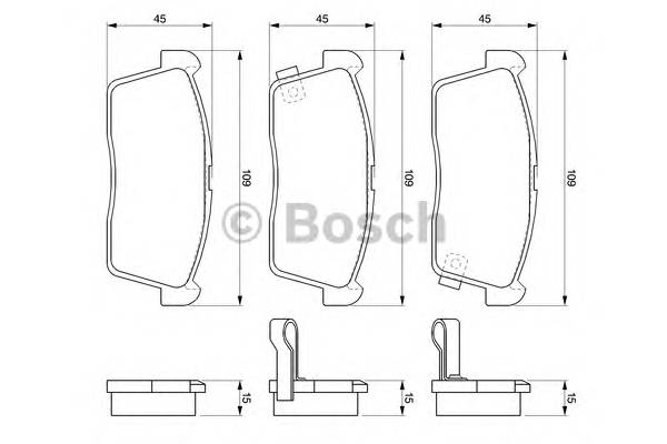 BOSCH 0 986 424 695 Комплект тормозных колодок... BOSCH 0 986 424 695 Комплект тормозных колодок...