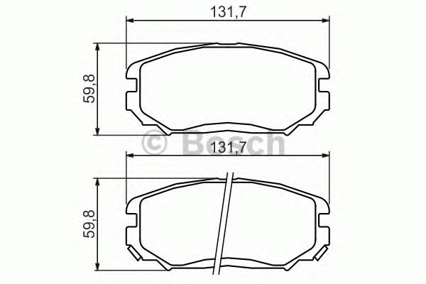 BOSCH 0 986 494 374 Комплект гальмівних колодо... BOSCH 0 986 494 374 Комплект гальмівних колодо...