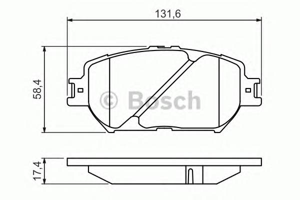 BOSCH 0 986 494 418 Комплект тормозных колодок