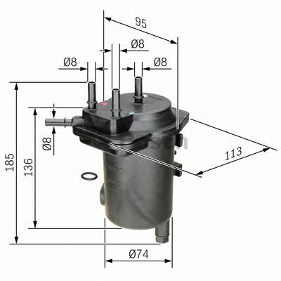 BOSCH 0 450 907 011 Топливный фильтр BOSCH 0 450 907 011 Топливный фильтр