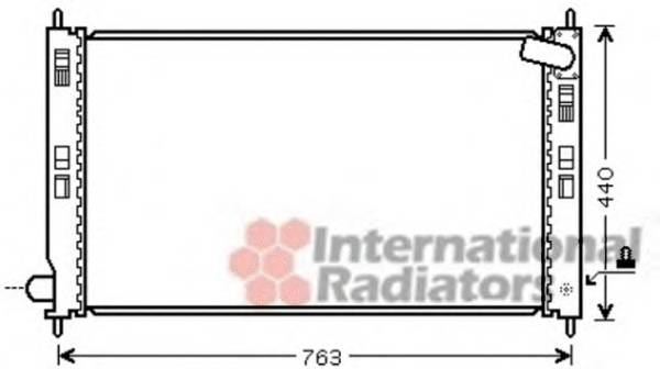 VAN WEZEL 32002207 Радиатор, охлаждение двига