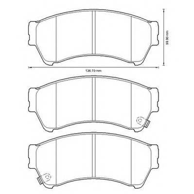 JURID 572628J Комплект тормозных колодок...