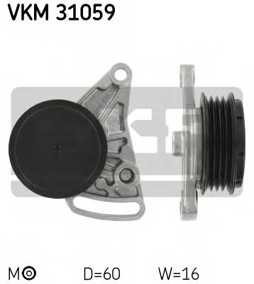 SKF VKM 31059 Натяжной ролик, поликлинов