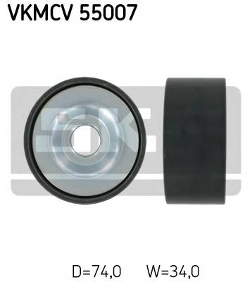 SKF VKMCV 55007 Натяжной ролик, поликлинов...