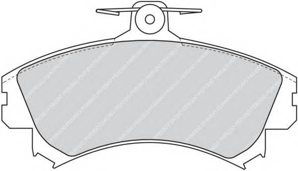 FERODO FDB1093 Комплект тормозных колодок