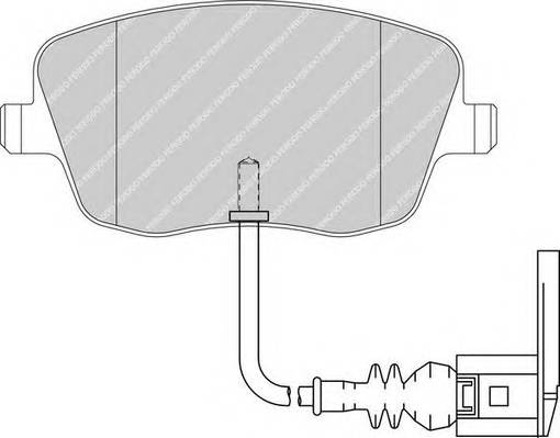 FERODO FDB1662 Комплект тормозных колодок...