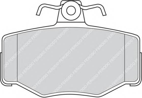 FERODO FDB707 Комплект тормозных колодок