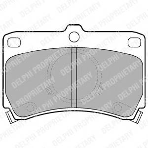 DELPHI LP531 Комплект тормозных колодок