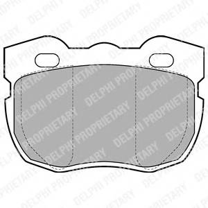 DELPHI LP599 Комплект тормозных колодок