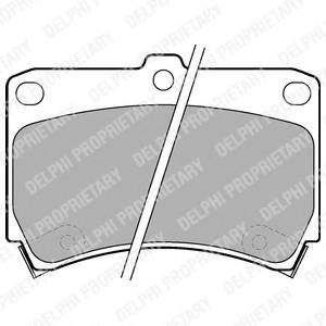 DELPHI LP743 Комплект тормозных колодок