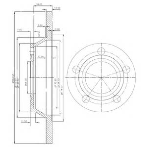 DELPHI BG2987 Тормозной диск