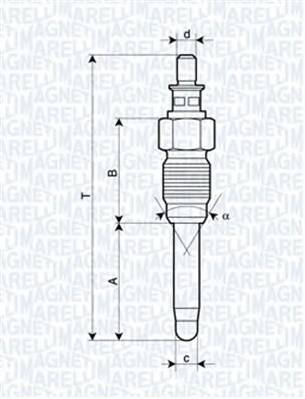 MAGNETI MARELLI 062900059304 Свеча накаливания MAGNETI MARELLI 062900059304 Свеча накаливания