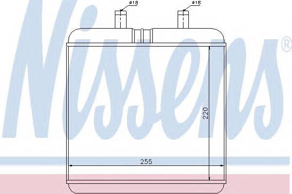 NISSENS 71810 Теплообменник, отопление с