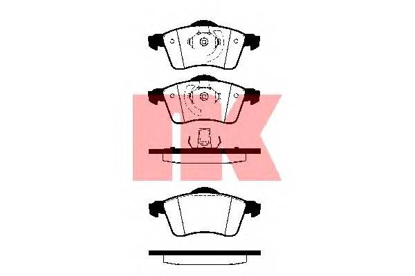 NK 224736 Комплект тормозных колодок... NK 224736 Комплект тормозных колодок...