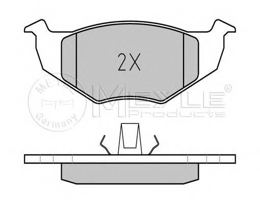 MEYLE 025 218 6617 Комплект тормозных колодок