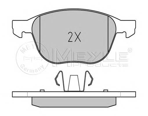 MEYLE 025 237 2318/PD Комплект тормозных колодок