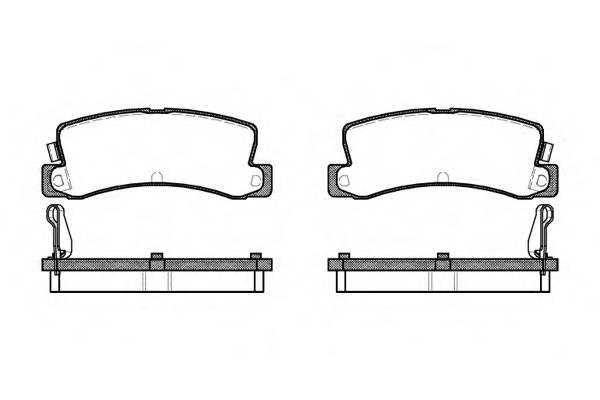 ROADHOUSE 2214.04 Комплект тормозных колодок