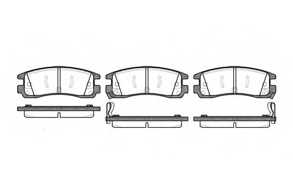 ROADHOUSE 2566.22 Комплект тормозных колодок