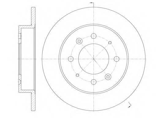ROADHOUSE 6874.00 Тормозной диск