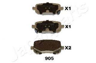 JAPANPARTS PP-905AF Комплект тормозных колодок... JAPANPARTS PP-905AF Комплект тормозных колодок...