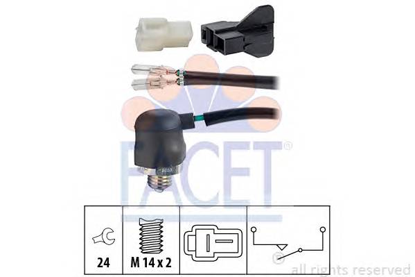 FACET 7.6088 Выключатель, фара заднего х...