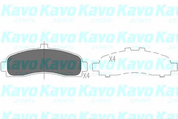 KAVO PARTS KBP-6505 Комплект гальмівних колодо... KAVO PARTS KBP-6505 Комплект гальмівних колодо...
